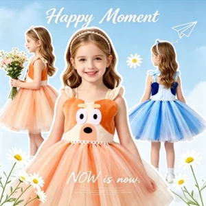 Costume Dog Print Tutu Dress