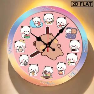 Cute Dudu Bubu Silent Quartz Wall Clock
