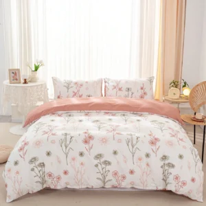 Beili Sweet Printed Three-Piece Quilt Cover Set