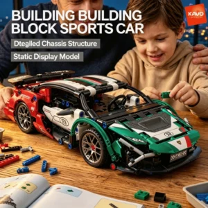 Sports Car Small Building Blocks